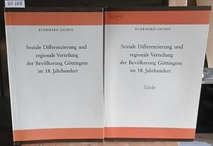 Image du vendeur pour Soziale Differenzierung und regionale Verteilung der Bevlkerung Gttingens im 18. Jahrhundert. mis en vente par Versandantiquariat Trffelschwein