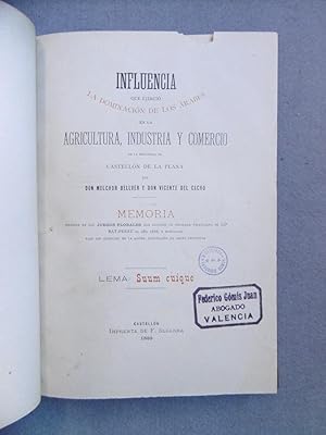 INFLUENCIA QUE EJERCIÓ LA DOMINACION DE LOS ÁRABES EN LA AGRICULTURA, INDUSTRIA Y COMERCIO EN LA ...