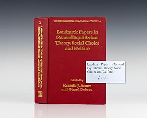 Bild des Verkufers fr Landmark Papers in General Equilibrium Theory, Social Choice and Welfare. zum Verkauf von Raptis Rare Books