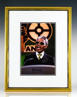 Nelson Mandela Signed Photograph.