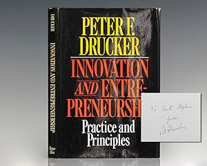 Bild des Verkufers fr Innovation and Entrepreneurship: Practice and Principles. zum Verkauf von Raptis Rare Books