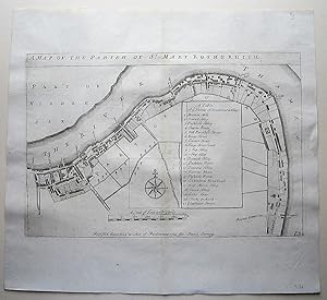 Seller image for A Map of the Parishes of St.Mary Rotherhithe for sale by Angelika C. J. Friebe Ltd. - MapWoman