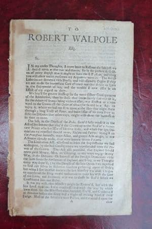 To Robert Walpole Esq.