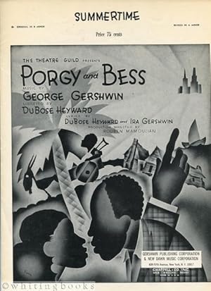 Image du vendeur pour Summertime, from Porgy and Bess - Revised in A Minor (Original in B Minor) mis en vente par Whiting Books