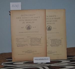 Zeitschrift der Gesellschaft für Erdkunde zu Berlin. No. 8 und Nr. 9 1914 / Der Valdarno, eine Da...