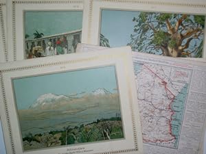 12 Ansichten aus Deutsch-Ost-Afrika [nebst einer Karte].