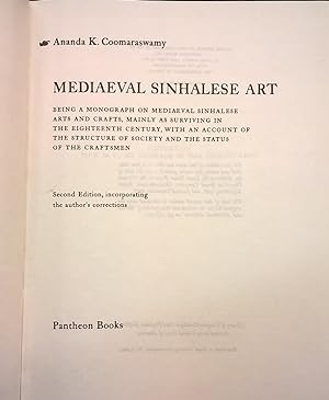 Mediaeval Sinhalese Art, 2nd ed