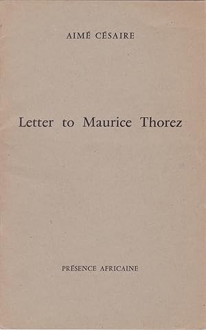 Letter to Maurice Thorez