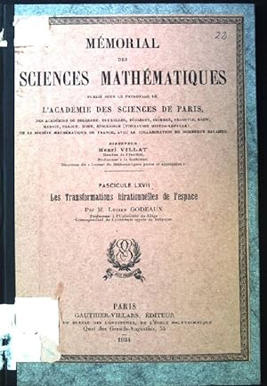 Image du vendeur pour Mmorial des Sciences Mathmatiques. mis en vente par books4less (Versandantiquariat Petra Gros GmbH & Co. KG)