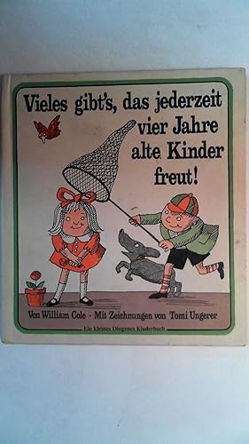 Bild des Verkufers fr Vieles gibts, das jederzeit vier Jahre alte Kinder freut!, zum Verkauf von Antiquariat Maiwald