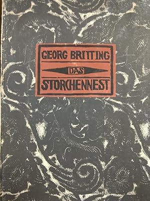 Storchennest. Eine Komödie. Mit einem von Josef Achmann geschnittenen Titel und Deckelschildchen.