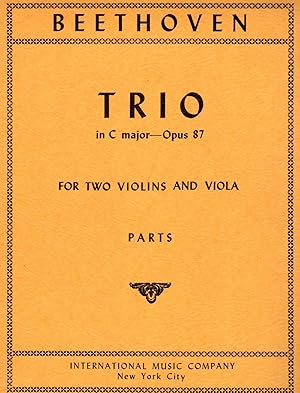 Trio in C Major for Two Violins and Viola, Op.87 [SET OF THREE PARTS]