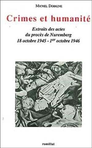 Immagine del venditore per Crimes et humanit venduto da Chapitre.com : livres et presse ancienne