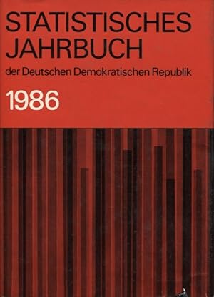 Imagen del vendedor de Statistisches Jahrbuch 1986 der Deutschen Demokratischen Republik 31. Jahrgang a la venta por Flgel & Sohn GmbH