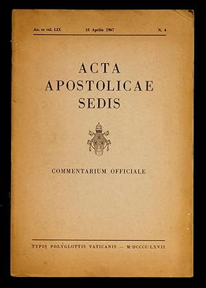 Bild des Verkufers fr Acta apostolicae sedis zum Verkauf von Sergio Trippini