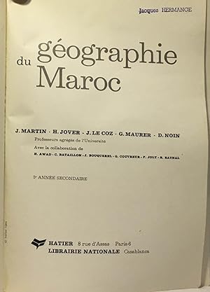 Géographie du Maroc - 5e année secondaire