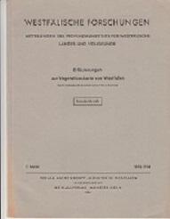 Immagine del venditore per Erluterungen zur Vegetationskarte von Westfalen. venduto da Buchversand Joachim Neumann