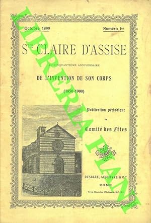 Ste Claire d'Assise au cinquantième anniversaire de l'invention de son corps. (1850 - 1900).