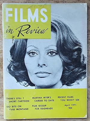 Immagine del venditore per Films in Review April 1971 (Sophia Loren on cover) venduto da Shore Books