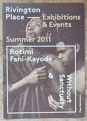 Rivington Place Exhibitions & Events Summer 2011 programme