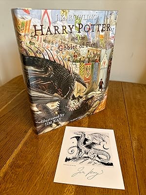 Seller image for Harry Potter and the Goblet of Fire ++++ A SUPERB SIGNED & PUBLICATION DATED UK FIRST EDITION & FIRST PRINTING HARDBACK + SIGNED JIM KAY MINI PRINT +++ for sale by Zeitgeist Books
