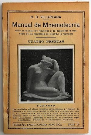 Immagine del venditore per Manual de Mnemotecnia. Coleccin Pequea Enciclopedia Prctica, n29 venduto da Il Tuffatore