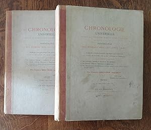 Chronologie universelle depuis la création jusqu'à l'ère vulgaire. Concordance des époques avec l...