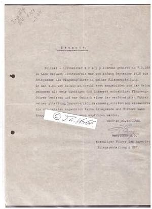 BAYERISCHE FLIEGERABTEILUNG A 297, Hauptmann R. Lang ?