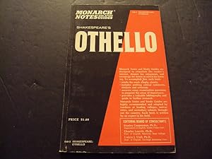 Seller image for Monarch Notes and Study Guide Shakespeare: Othello 640-3 for sale by Joseph M Zunno