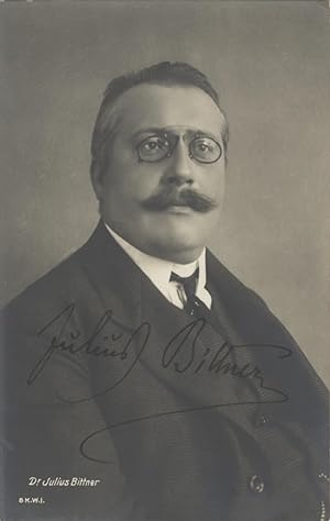 Postcard photograph with autograph signature of the Austrian composer. Addressed to Walter Honig ...