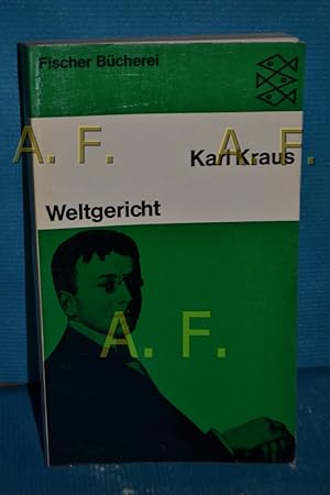 Bild des Verkufers fr Weltgericht Karl Kraus. Hrsg. von Heinrich Fischer / Fischer-Bcherei , 895 zum Verkauf von Antiquarische Fundgrube e.U.