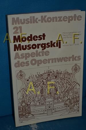 Bild des Verkufers fr Modest Musorgskij : Aspekte des Opernwerks Musik-Konzepte , H. 21, Musik-Konzepte , H. 21 zum Verkauf von Antiquarische Fundgrube e.U.