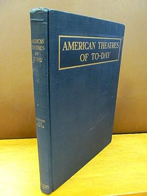 Seller image for Theatres of Today, illustrated with plans, sections and photographs of exterior and interior details of modern motion picture and legitimate theatres throughout the United States. for sale by Antiquariat Friederichsen