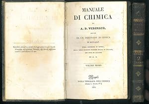 Manuale di chimica di A. D. Vergnaud, seguito da un dizionario di chimica di Riffault. Opera corr...