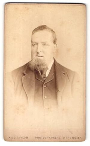Image du vendeur pour Photo A., G. Taylor, London, Portrait Mann mit Kinnbart mis en vente par Bartko-Reher