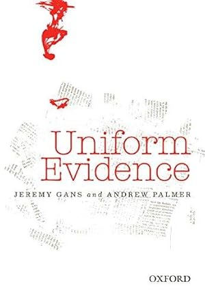 Imagen del vendedor de Uniform Evidence a la venta por Bellwetherbooks