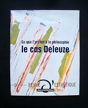 Bild des Verkufers fr Revue d'esthtique N45 : Ce que l'art fait  la philosophie : le cas Deleuze - zum Verkauf von Le Livre  Venir