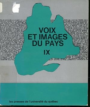 Seller image for Voix et Images du pays IX for sale by Librairie Le Nord