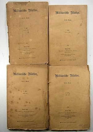 Konvolut - Militärische Blätter 1868- 7 Hefte:XIX. Band:1. Heft (Januar 1868) - 96 S., S.120-170 ...