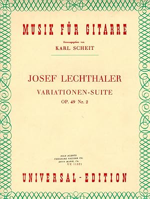 Variationen-Suite, Op. 49, Nr. 2 [GUITAR SCORE]