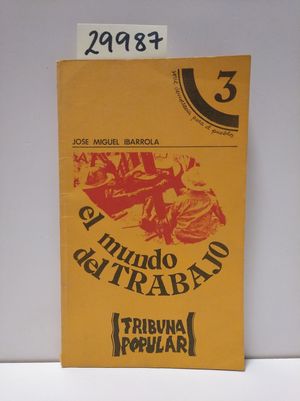 Imagen del vendedor de MUNDO DEL TRABAJO, EL a la venta por Librera Circus