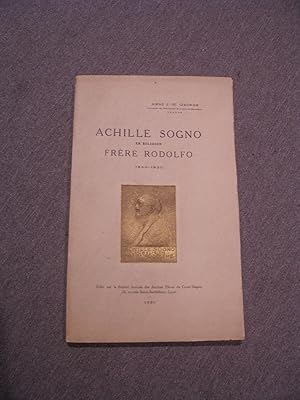 ACHILLE SOGNO EN RELIGION FRERE RODOLFO ( DES FRERES DES ECOLES CHRETIENNES ) 1840 - 1920