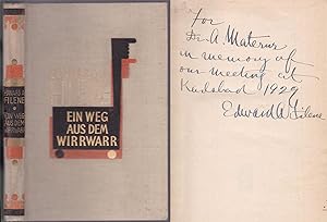 Ein Weg aus dem Wirrwarr. (A businesman looks at the world). Vom Autor gewidmetes und signiertes ...