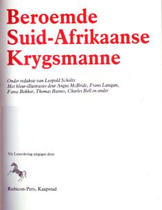 Beroemde Suid-Afrikaanse Krygsmanne