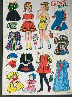 Grandma's Cut-Out Paper Dolls Book: 20 Models and 200 Vintage Clothing  Accessories to Dress in Full Color 60s, 70s and 80s Dolls of the childhood  of