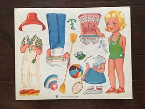 VIntagee Doll House Paper Doll Cut Outs Book Stephens Sandusky Ohio Uncut  New