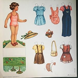 VIntagee Doll House Paper Doll Cut Outs Book Stephens Sandusky Ohio Uncut  New