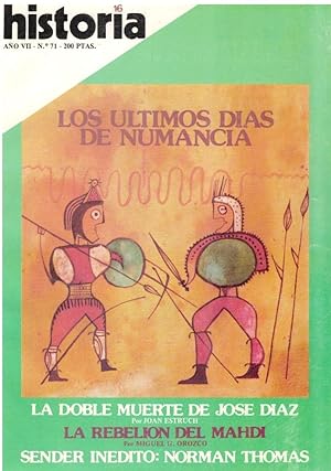 Imagen del vendedor de Los últimos días de Numancia (Historia 16, año vii, 71) a la venta por Librería Diálogo