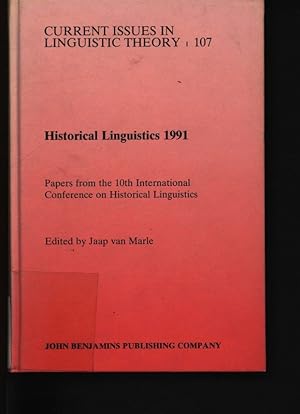 Imagen del vendedor de Historical linguistics 1991 Papers from the 10th International Conference on Historical Linguistics, Amsterdam, 12-16 August 1991,v. 107 a la venta por Antiquariat Bookfarm