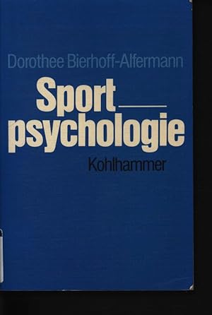 Bild des Verkufers fr Sportpsychologie , zum Verkauf von Antiquariat Bookfarm